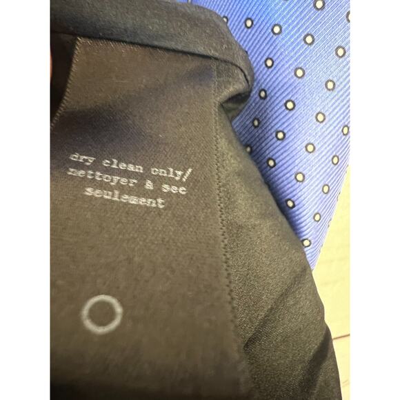 rag & bone new york size 2 sleeveless spaghetti straps polka dot blue black silk - Picture 3 of 7